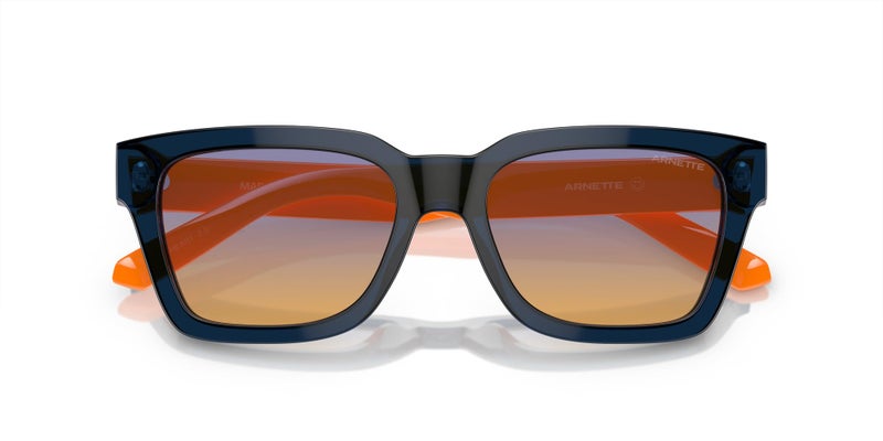 Arnette AN4334 Cold Heart 2.0 Sunglasses, Transparent Blue/Clear Fifty Orange/Dark Blue, 53 mm - Image 5